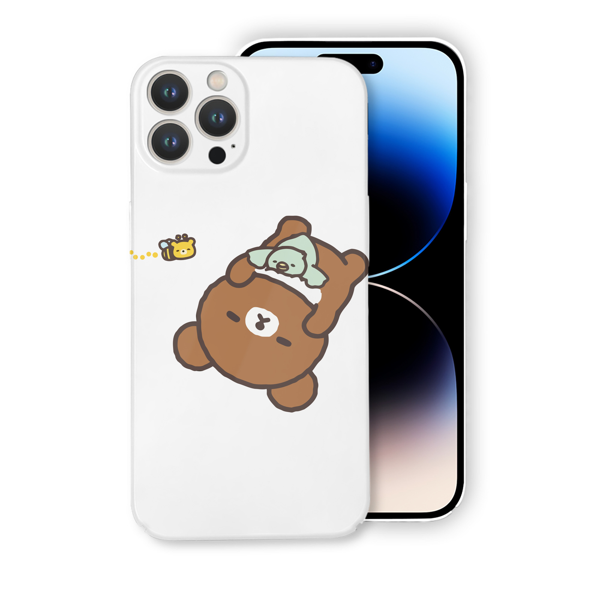 （画像用） リラックマ リラックマ キイロイトリ Rilakkuma Korilakkuma Kiiroitori 【iPhone 14シリーズ対応】ハードケース